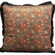 ArteLibre Μαξιλάρι Paisley Βελούδο 60x60cm Πορτοκαλί