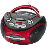 AEG Φορητό ραδιοκασετόφωνο με CD/ MP3 player SR 4353 RED