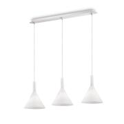 Ideal Lux Κρεμαστό Φωτιστικό Οροφής Πολύφωτο Cocktail SP3 074245 E14 max 3 x 40W Λευκό