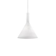 Ideal Lux Κρεμαστό Φωτιστικό Οροφής Μονόφωτο Cocktail SP1 Small 074337 E14 max 1 x 40W Λευκό