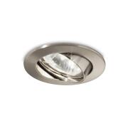 Ideal Lux Downlight Φωτιστικό Χωνευτής Τοποθέτησης Μονόφωτο Swing 083148 GU10 max 1 x 50W Νίκελ