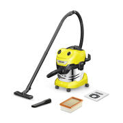 Karcher WD 4 S V-20/5/22 Σκούπα Υγρών / Στερεών 1000W με Κάδο 20lt