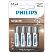 Philips Μπαταρίες Αλκαλικές AA 1.5V Long Lasting Power 4τμχ