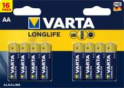 Varta Αλκαλικές Μπαταρίες AA 1.5V LongLife 16τμχ