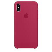 Apple Silicone Case iPhone X Rose Red