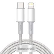 Baseus High Density Braided Fast Charging Data Cable Type-C to Lightning PD 20W 2m White