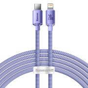 Baseus Crystal Shine Series Cable Type-C to Lightning 20W 2m Lilac