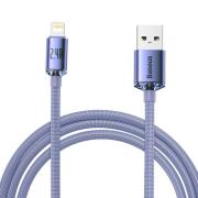 Baseus Crystal Shine Series Cable USB to Lightning 2.4A 2m Lilac