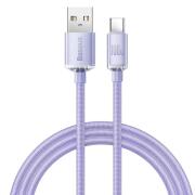 Baseus Crystal Shine Series Cable USB to Type-C 100W 1.2m Lilac