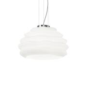 Ideal Lux Κρεμαστό Φωτιστικό Οροφής Μονόφωτο Karma SP1 Small 132389 E27 max 1 x 60W Λευκό