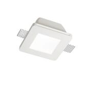 Ideal Lux Downlight Φωτιστικό Χωνευτής Τοποθέτησης Μονόφωτο Samba FI1 Square Big Glass 150116 GU10 max 1 x 35W Λευκό