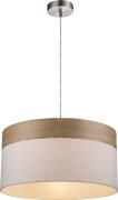 Globo Lighting Κρεμαστά CHIPSY μονόφωτο νίκελ ματ  1xE27