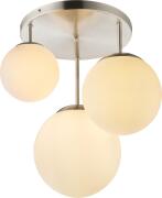 Globo Lighting Πλαφονιέρες JOEL δίφωτο νίκελ ματ  2xE27