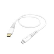 Hama Καλώδιο φόρτισης / δεδομένων, USB Type-C σε Lightning MFI, 1,5 m, λευκό.