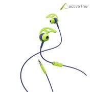 Hama "Action” Sports Ακουστικά, in-ear με ear-hook, μπλέ/πράσσινο