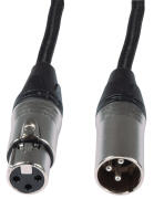 CITRONIC RETRO BRAINED XLRF-XLRM MICROPHONE LEAD 3.0m BLACK