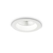 Ideal Lux Downlight Φωτιστικό Χωνευτής Τοποθέτησης Basic Accent 3000K 193458 10W Λευκό