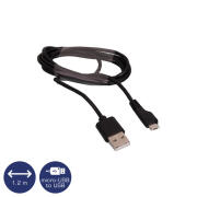 Osio OTU-395 Μαύρο Καλώδιο USB σε micro USB 1.2 m