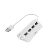 Hama Usb Hub, 4 Ports, 480 Mbps, White