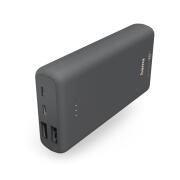 Hama "Supreme 20HD" Power Pack, 20000 mAh, 3 Outputs: 1 x USB-C, 2 x USB-A, grey