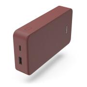 Hama "Colour 20" Power Pack, 20000 mAh, 2 έξοδοι: USB-C, USB-A, Κόκκινο