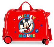 Disney Βαλιτσάκι παιδικό καμπίνας 38x50x20cm ABS σειρά Circle Mickey Red