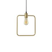 Ideal Lux Κρεμαστό Φωτιστικό Οροφής Μονόφωτο ABC SP1 Square 207858 E27 max 1 x 70W Μπρονζέ