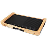 LIfe Γκριλιέρα Teppanyaki Grill Bamboo 1800W 43x23cm Japanese Grill με Ρυθμιζόμενο Θερμοστάτη