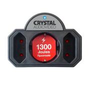 CRYSTAL AUDIO CP-21 ΑΝΤΑΠΤΟΡΑΣ ΑΣΦΑΛΕΙΑΣ 2+1 ΘΕΣΕΩΝ ΜΑΥΡΟ