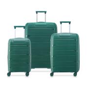 Securitech by Delsey Σετ Βαλίτσες expandable 55-66-76cm Dune Green