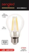 Sengled Λάμπα LED Κλασική 6,3W 806lm E27 220-240V 2700Κ Filament