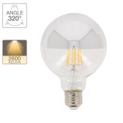 XANLITE ΛΑΜΠΤΗΡΑΣ LED DECO FILAMENT ΚΑΘΡΕΦΤΗ ΑΣΗΜΙ G95 E27 8W (60W) ΖΕΣΤΟ ΛΕΥΚΟ ΦΩΣ 2700K 400LM