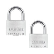 Abus λουκέτο αποσκευών  20Χ34.5mm Titalium 64ΤΙ/20 Σετ 2τμχ