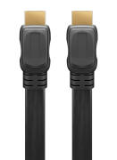 GOOBAY καλώδιο HDMI 2.0 με Ethernet 61279 flat 18Gbit/s 4K 2m μαύρο