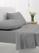 Σετ Σεντόνια Cotton Feelings 107 Dark Grey Υπέρδιπλο με λάστιχο (170x205+30)