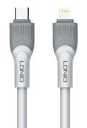 LDNIO καλώδιο Lightning σε USB-C LC601I 30W PD 1m γκρι