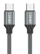 LDNIO καλώδιο USB-C σε USB-C LC441C 65W PD 1m γκρι