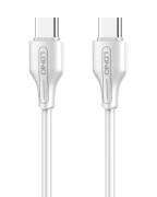 LDNIO καλώδιο USB-C σε USB-C LC121C 65W PD 1m λευκό