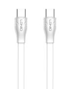 LDNIO καλώδιο USB-C σε USB-C LC131C 65W PD 1m λευκό