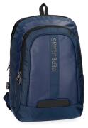 Pepe Jeans Τσάντα πλάτης 2 θέσεων για Laptop 15,6" 31x44x20cm Bromley Blue