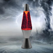 Διακοσμητικό Φωτιστικό Lava Lamp LED σε Ασημί Χρώμα