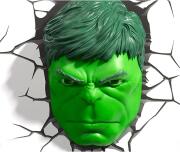 The Source Φωτιστικό Τοίχου 3DLightFX Marvel - Hulk Face