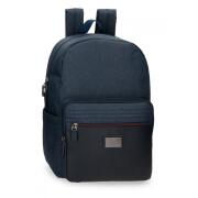 Pepe Jeans Τσάντα Πλάτης με Θήκη Laptop 15,6 44x32x15cm Britway Denim