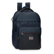 Pepe Jeans Τσάντα Πλάτης με Θήκη Laptop 15,6 44x31x15cm Britway Denim