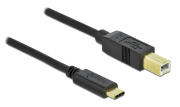 DELOCK καλώδιο USB-C σε USB Type B 83666 480Mbps 3m μαύρο