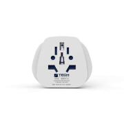 Travel Blue World to UK Travel Adaptor - Με γείωση