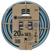 Gardena 18931-20 Λάστιχο Ecoline 1/2" - 20m σετ με συνδέσμους & ακροφύσιο