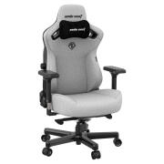 Anda Seat Kaiser 3 L Καρέκλα Gaming Υφασμάτινη με Ρυθμιζόμενα Μπράτσα Large Grey