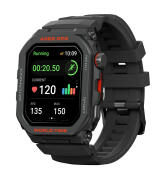 ZEBLAZE smartwatch Ares GPS heart rate 1.75" IPS GPS 3 ATM μαύρο