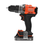 Black & Decker 18V Κρουστικό Δραπανοκατσάβιδο με 1 X 2.0Ah Μπαταρία, 1A Φορτιστή σε κουτί